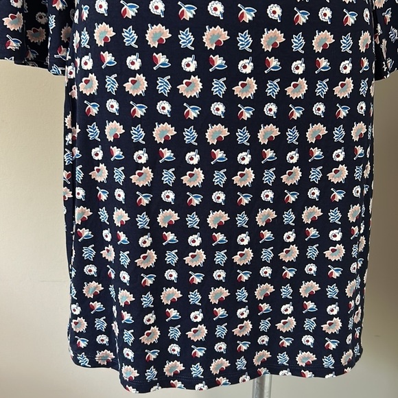 BODEN Navy Flower Press Miriam Tunic Dress Floral Sz 4 NEW - Picture 7 of 14